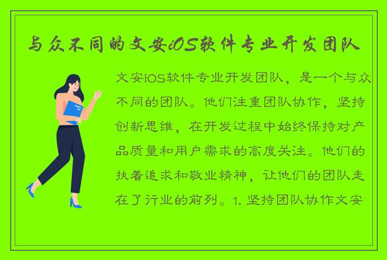 与众不同的文安iOS软件专业开发团队