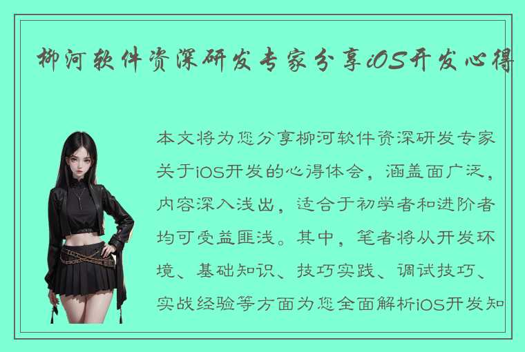 柳河软件资深研发专家分享iOS开发心得